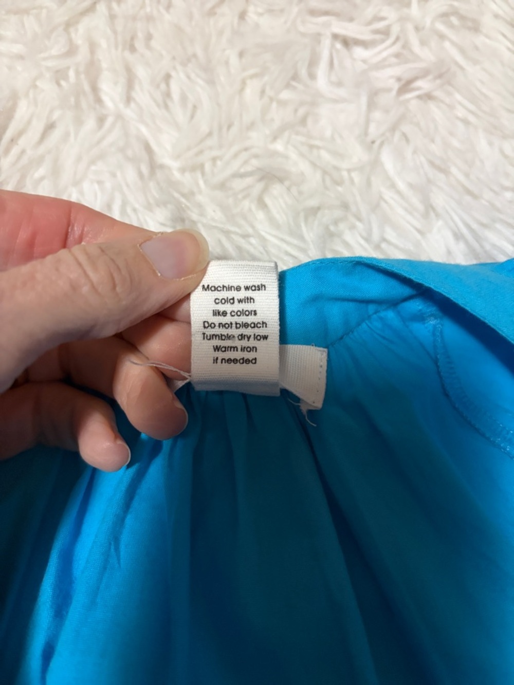 Japna Bright Turquoise Blue Puff Sleeve Mini Dress - Picture 8 of 8